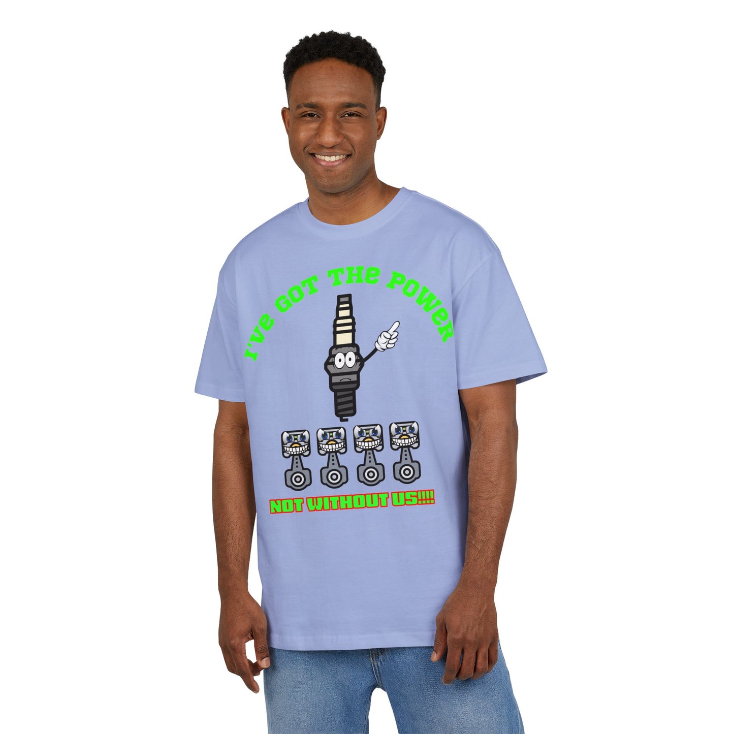 Unisex Oversize Tee - "I've Got The Power" Funny Graphic T-Shirt, Casual Wear, Gift for Mechanics, Engineering Humor Shirt, Birthday Present