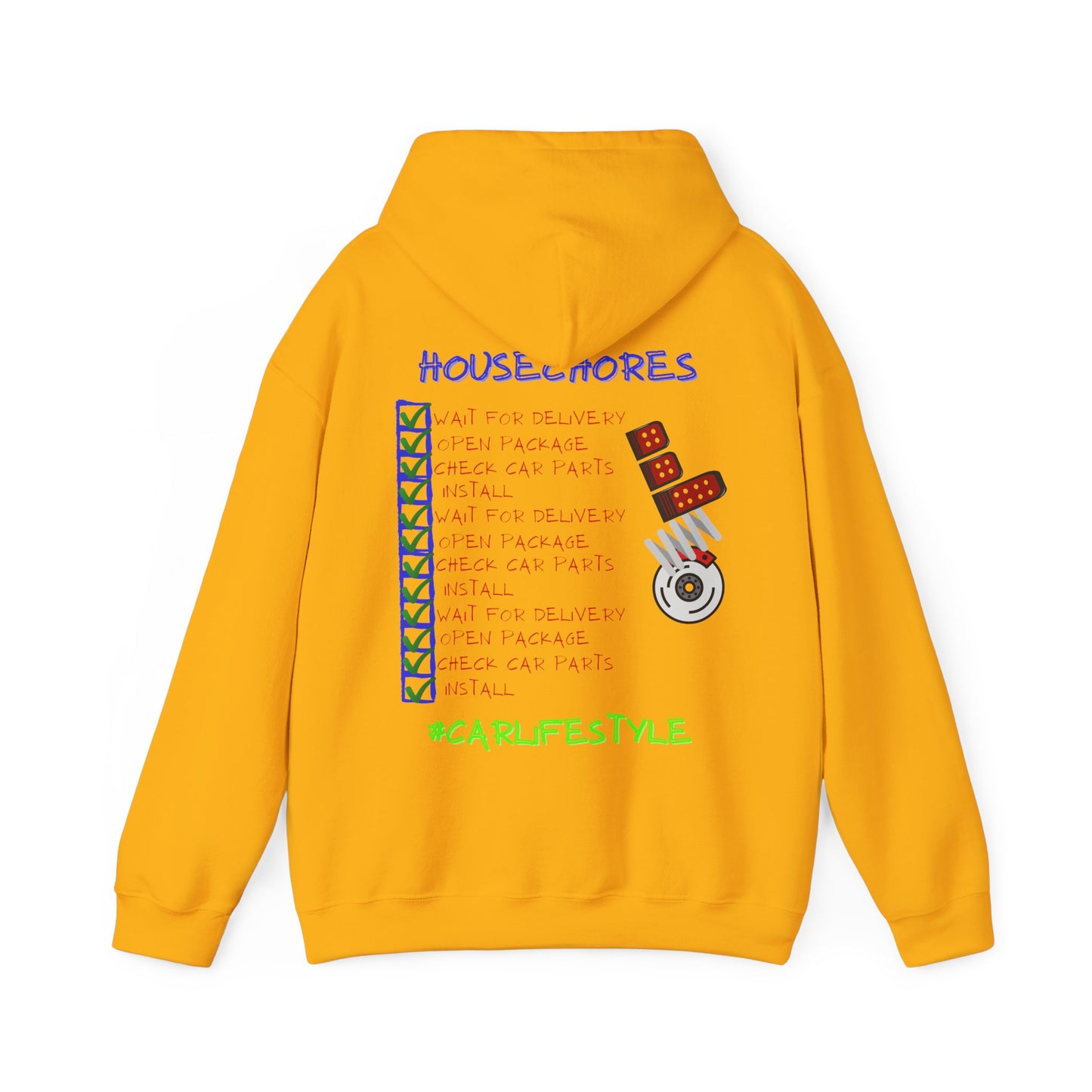 Household Chores Hoodie, Unisex Hooded Sweatshirt, Fun Sweatshirt Gift, Casual Wear, Everyday Hoodie, House Life Apparel