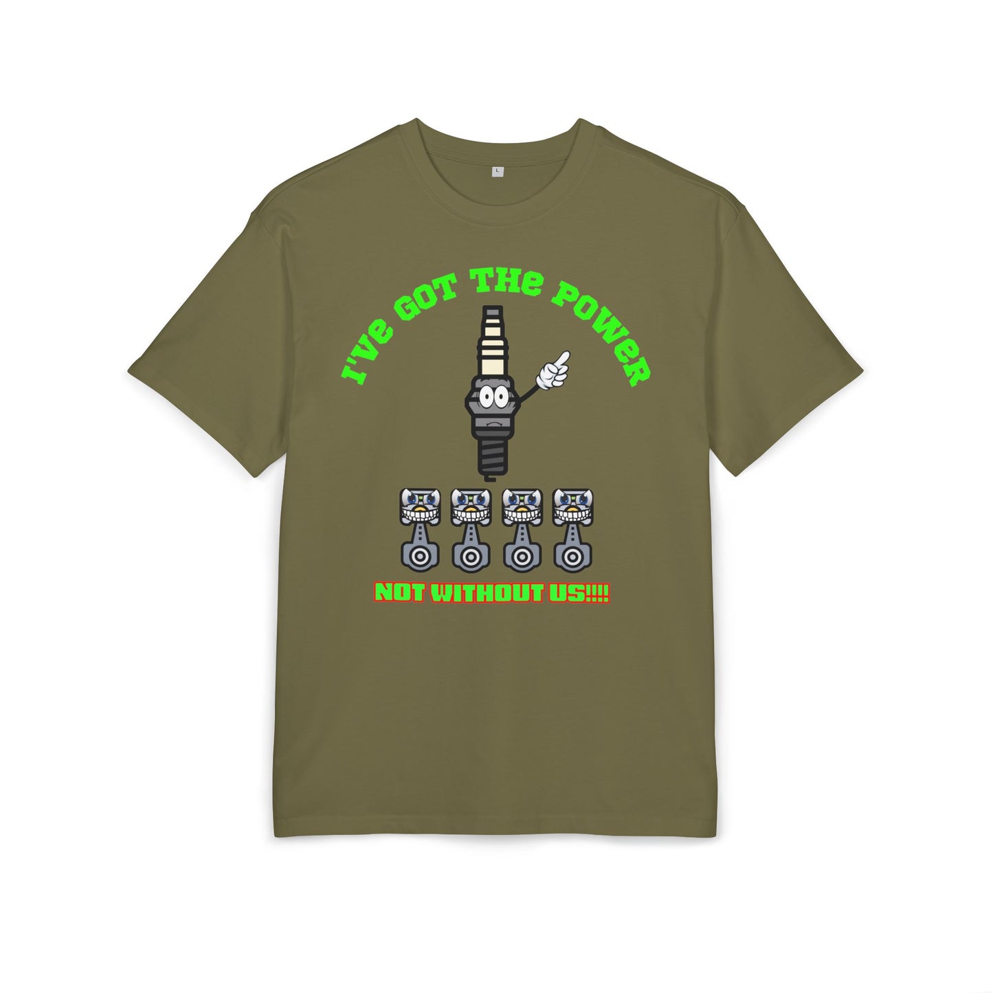 Unisex Oversize Tee - "I've Got The Power" Funny Graphic T-Shirt, Casual Wear, Gift for Mechanics, Engineering Humor Shirt, Birthday Present