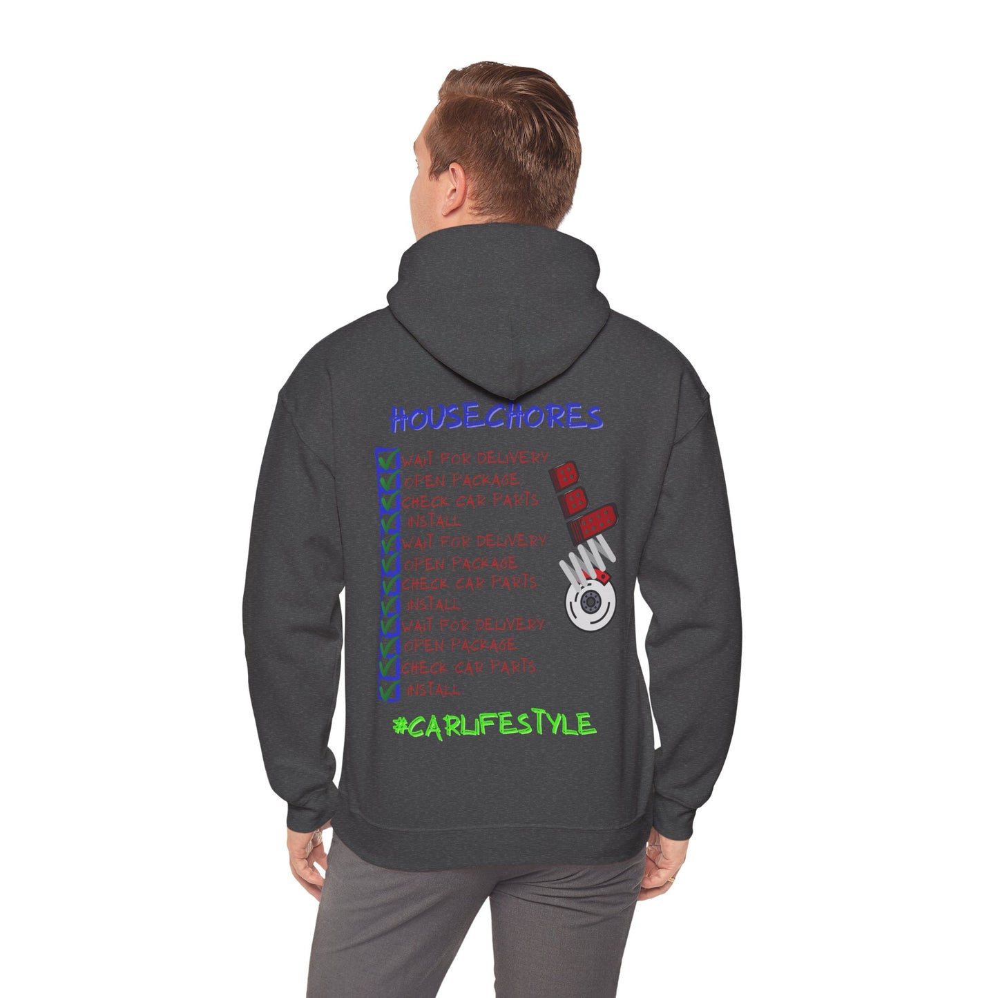 Household Chores Hoodie, Unisex Hooded Sweatshirt, Fun Sweatshirt Gift, Casual Wear, Everyday Hoodie, House Life Apparel