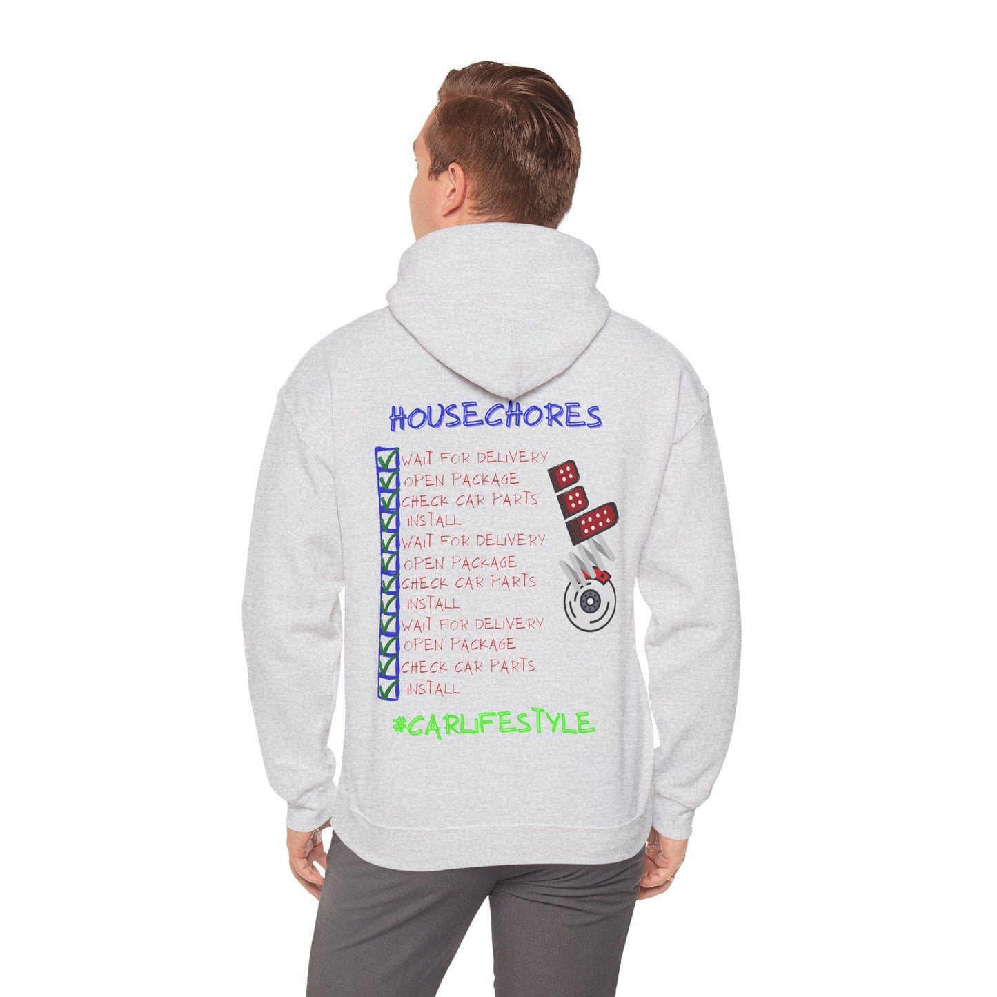 Household Chores Hoodie, Unisex Hooded Sweatshirt, Fun Sweatshirt Gift, Casual Wear, Everyday Hoodie, House Life Apparel