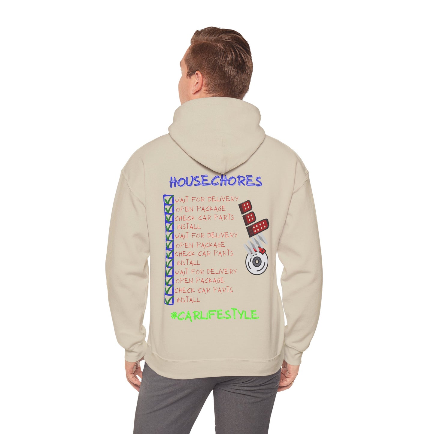 Household Chores Hoodie, Unisex Hooded Sweatshirt, Fun Sweatshirt Gift, Casual Wear, Everyday Hoodie, House Life Apparel