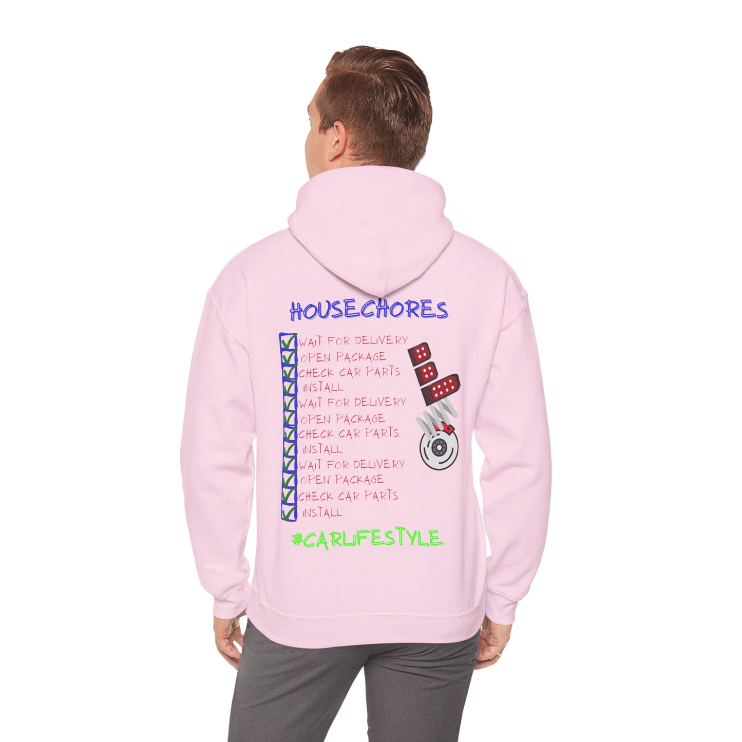 Household Chores Hoodie, Unisex Hooded Sweatshirt, Fun Sweatshirt Gift, Casual Wear, Everyday Hoodie, House Life Apparel