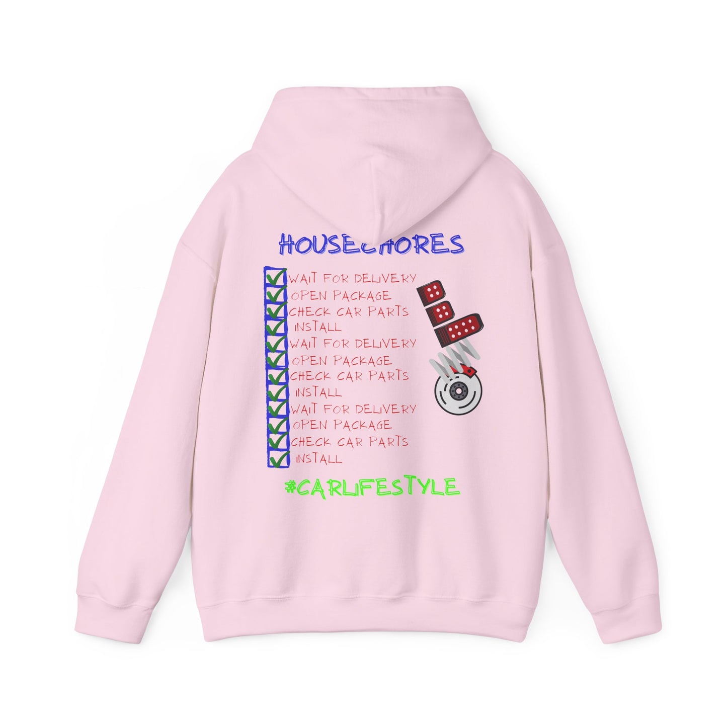 Household Chores Hoodie, Unisex Hooded Sweatshirt, Fun Sweatshirt Gift, Casual Wear, Everyday Hoodie, House Life Apparel