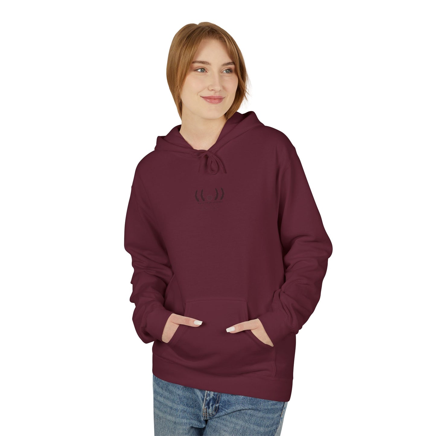 Unisex Fleece Hoodie - Feel the Love Connection, Cozy Outfit for Valentine's Day, Friendly Gift for Any Occasion, Relationship Goals