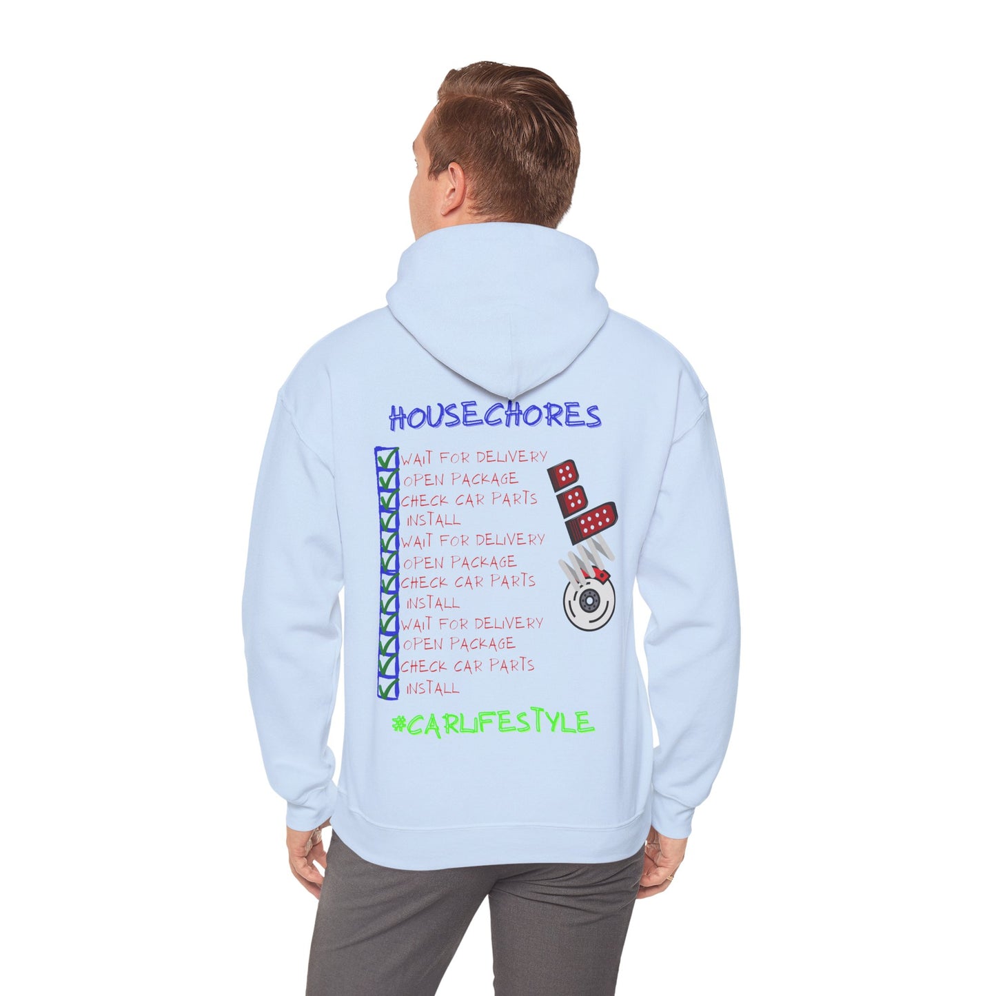 Household Chores Hoodie, Unisex Hooded Sweatshirt, Fun Sweatshirt Gift, Casual Wear, Everyday Hoodie, House Life Apparel
