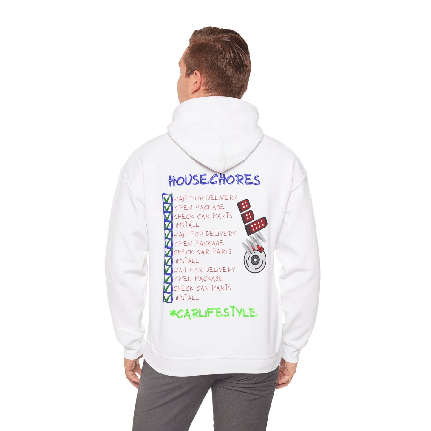 Household Chores Hoodie, Unisex Hooded Sweatshirt, Fun Sweatshirt Gift, Casual Wear, Everyday Hoodie, House Life Apparel