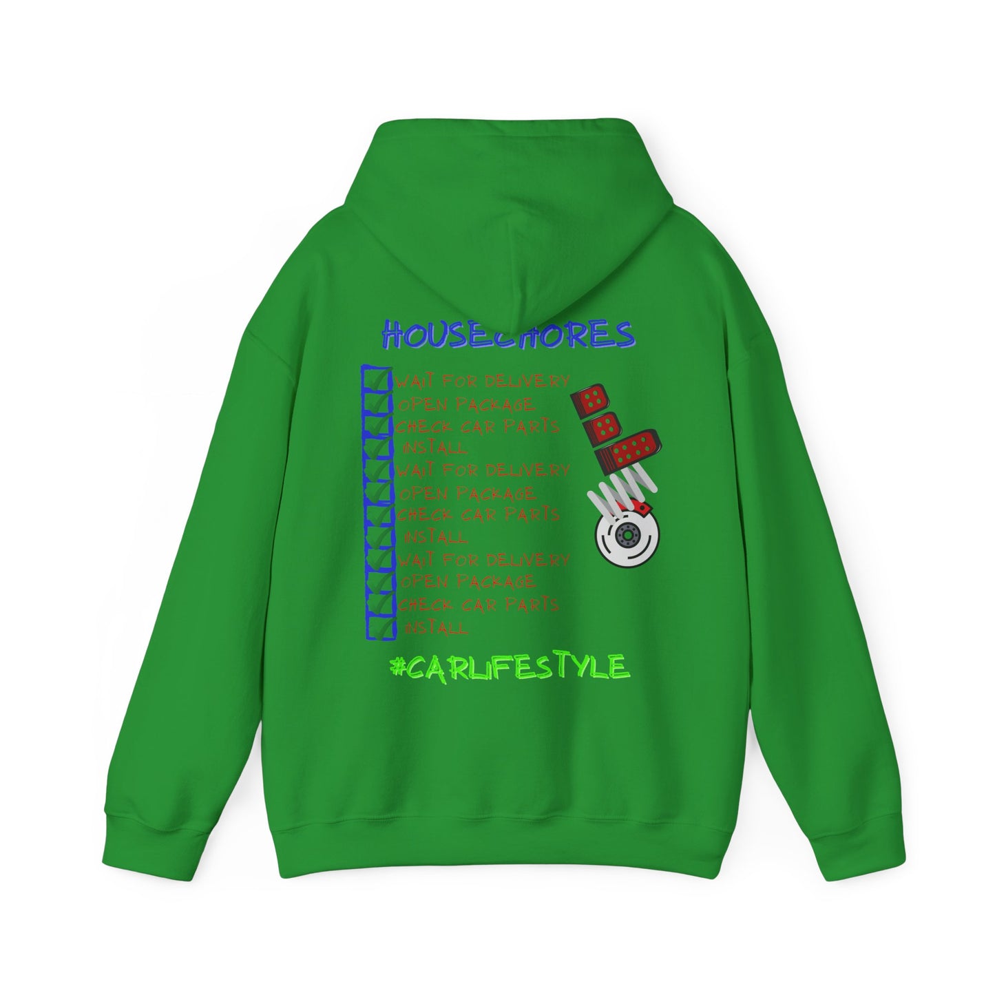 Household Chores Hoodie, Unisex Hooded Sweatshirt, Fun Sweatshirt Gift, Casual Wear, Everyday Hoodie, House Life Apparel
