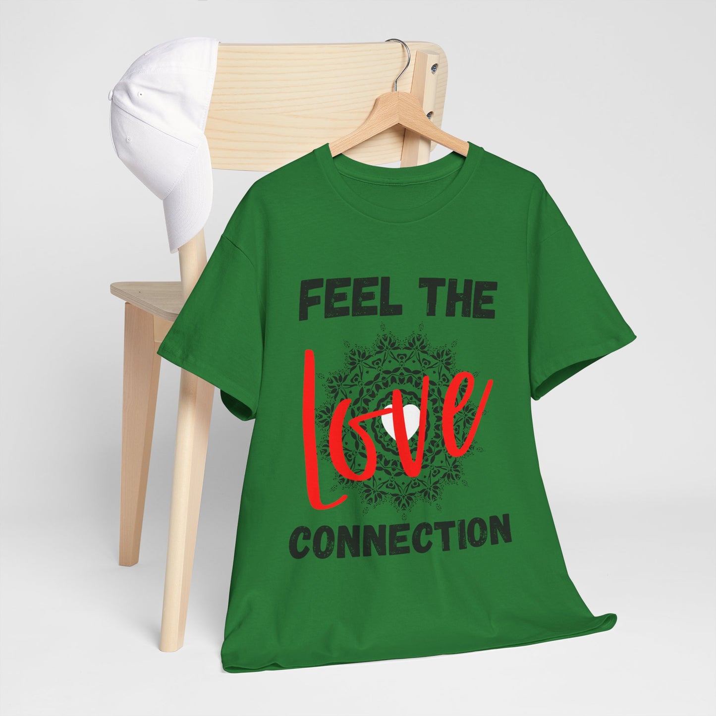 Feel the Love Connection Unisex Heavy Cotton Tee, Perfect for Valentine's Day, Gift for Couples, Comfortable Casual Wear, Romantic [...]