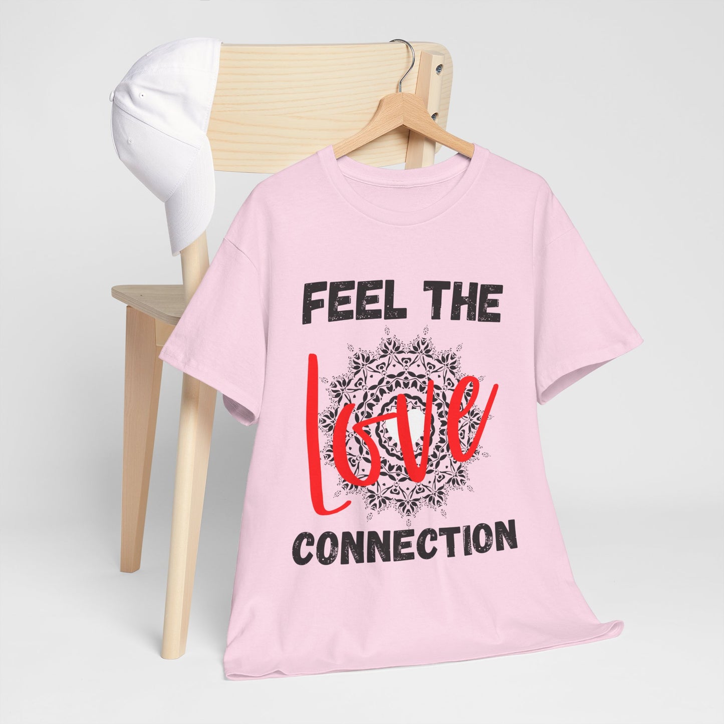 Feel the Love Connection Unisex Heavy Cotton Tee, Perfect for Valentine's Day, Gift for Couples, Comfortable Casual Wear, Romantic [...]