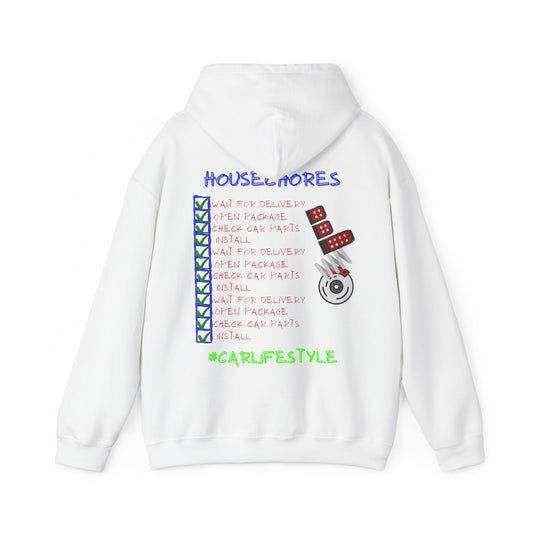 Household Chores Hoodie, Unisex Hooded Sweatshirt, Fun Sweatshirt Gift, Casual Wear, Everyday Hoodie, House Life Apparel
