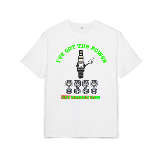 Unisex Oversize Tee - "I've Got The Power" Funny Graphic T-Shirt, Casual Wear, Gift for Mechanics, Engineering Humor Shirt, Birthday Present