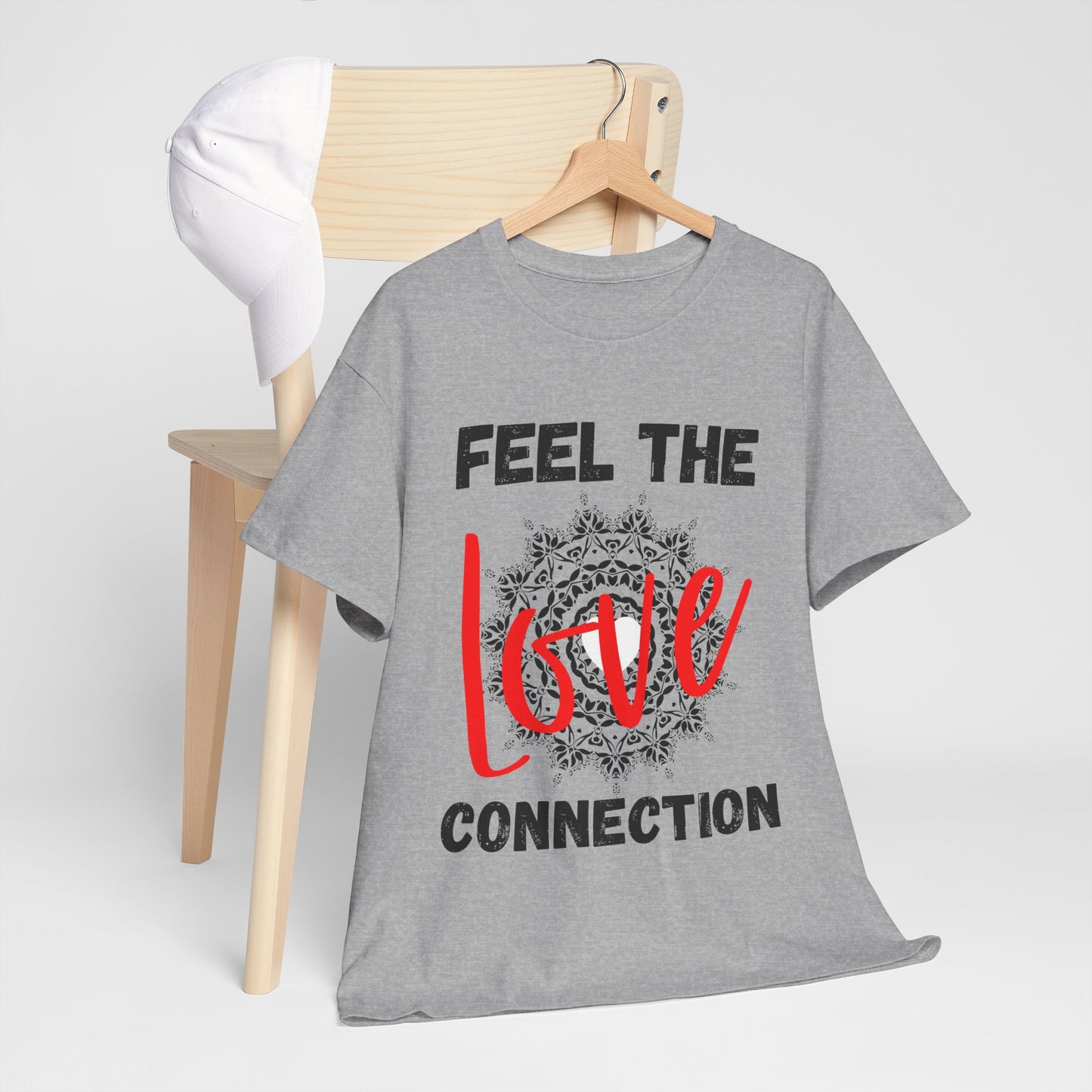 Feel the Love Connection Unisex Heavy Cotton Tee, Perfect for Valentine's Day, Gift for Couples, Comfortable Casual Wear, Romantic [...]