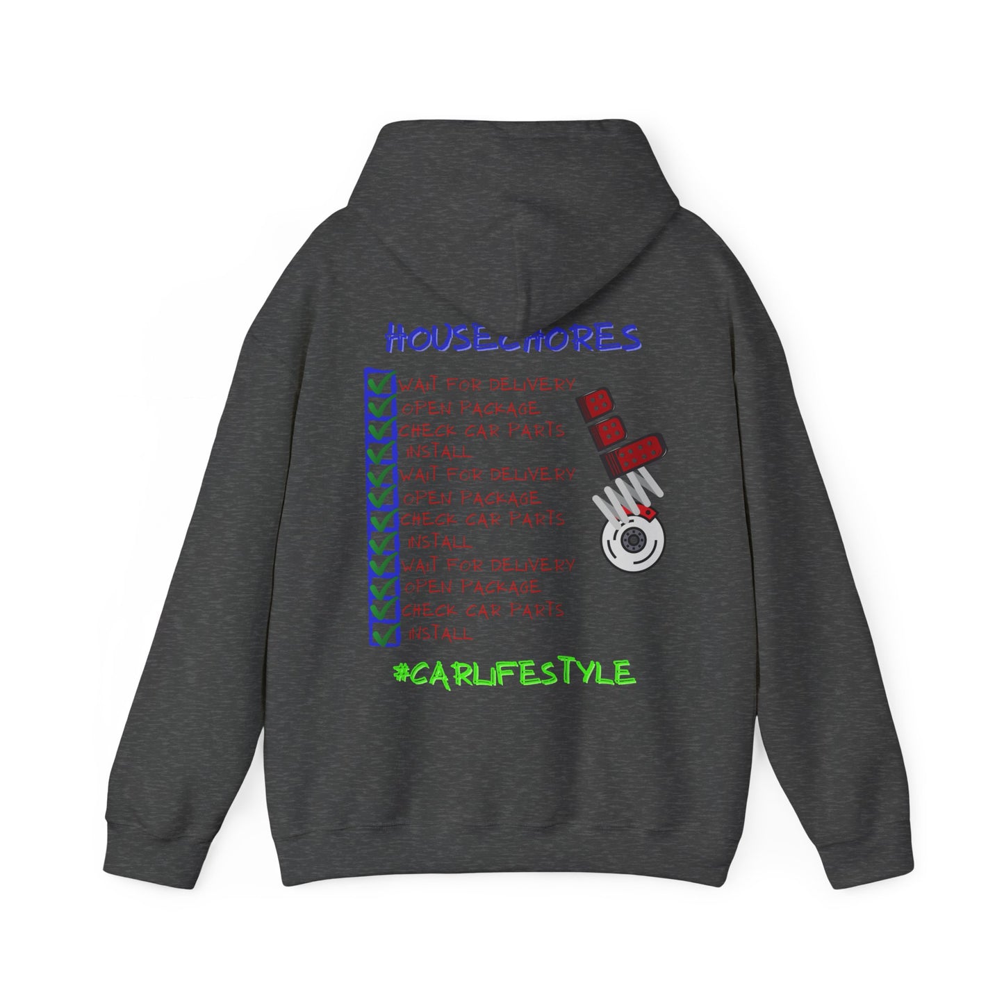 Household Chores Hoodie, Unisex Hooded Sweatshirt, Fun Sweatshirt Gift, Casual Wear, Everyday Hoodie, House Life Apparel
