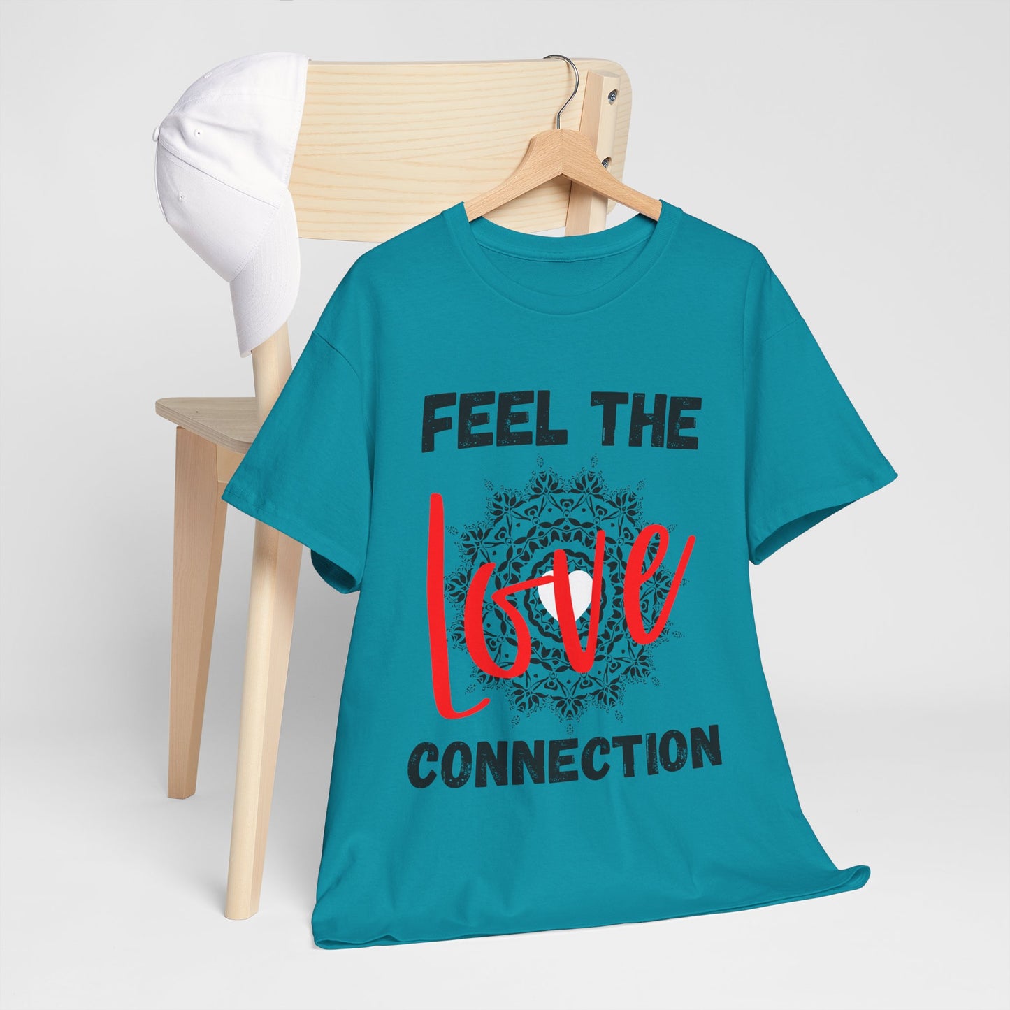 Feel the Love Connection Unisex Heavy Cotton Tee, Perfect for Valentine's Day, Gift for Couples, Comfortable Casual Wear, Romantic [...]