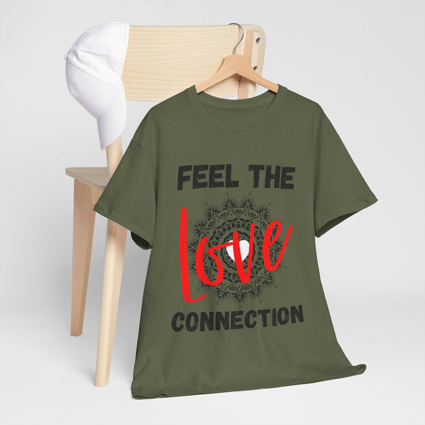 Feel the Love Connection Unisex Heavy Cotton Tee, Perfect for Valentine's Day, Gift for Couples, Comfortable Casual Wear, Romantic [...]